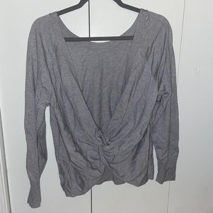 open back sweater